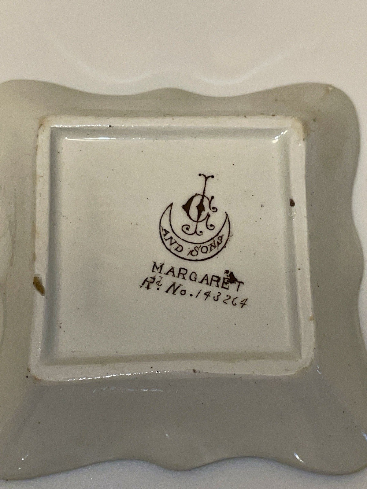 Antique Condiment Or Trinket Dishes Margaret Pattern From George Jones & Sons