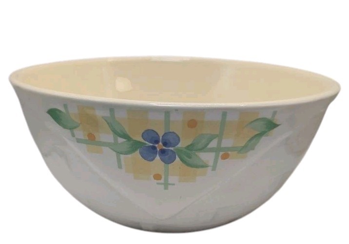 Vintage Pfaltzgraff Serving Bowl Summer Breeze Textured Basket Weave SEE