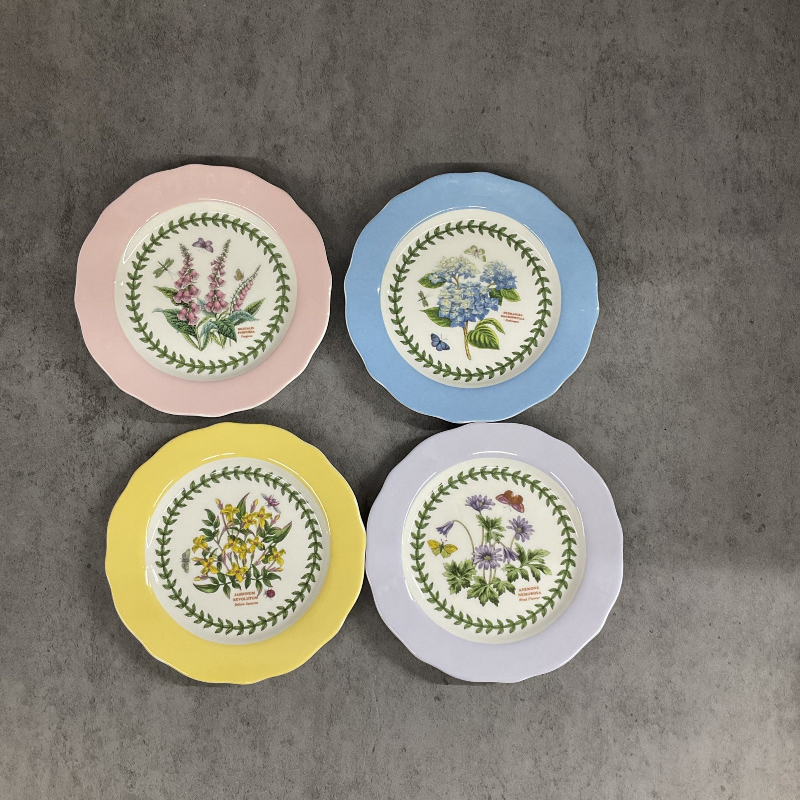 Portmeirion Botanic Garden Terrace Small Plates Set Of 4, 6 Inch