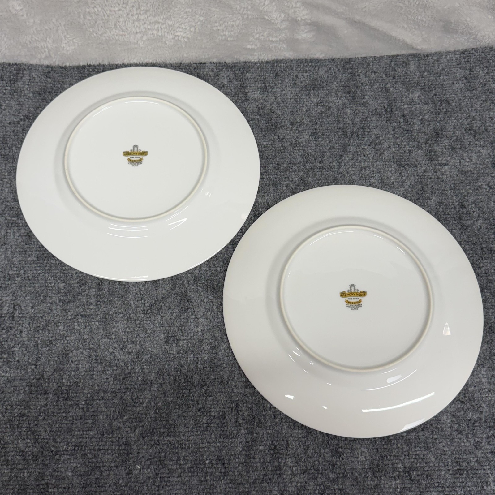 Vintage Harmony House Woodhue Dinner Plates SET OF 10 Fine China 10 1/4″ Japan
