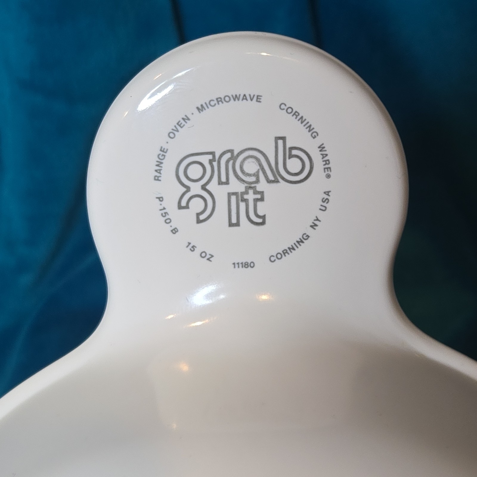 4 Corning Ware Grab It Bowls P-150-B White 15 Oz Range, Oven, Microwave #11180