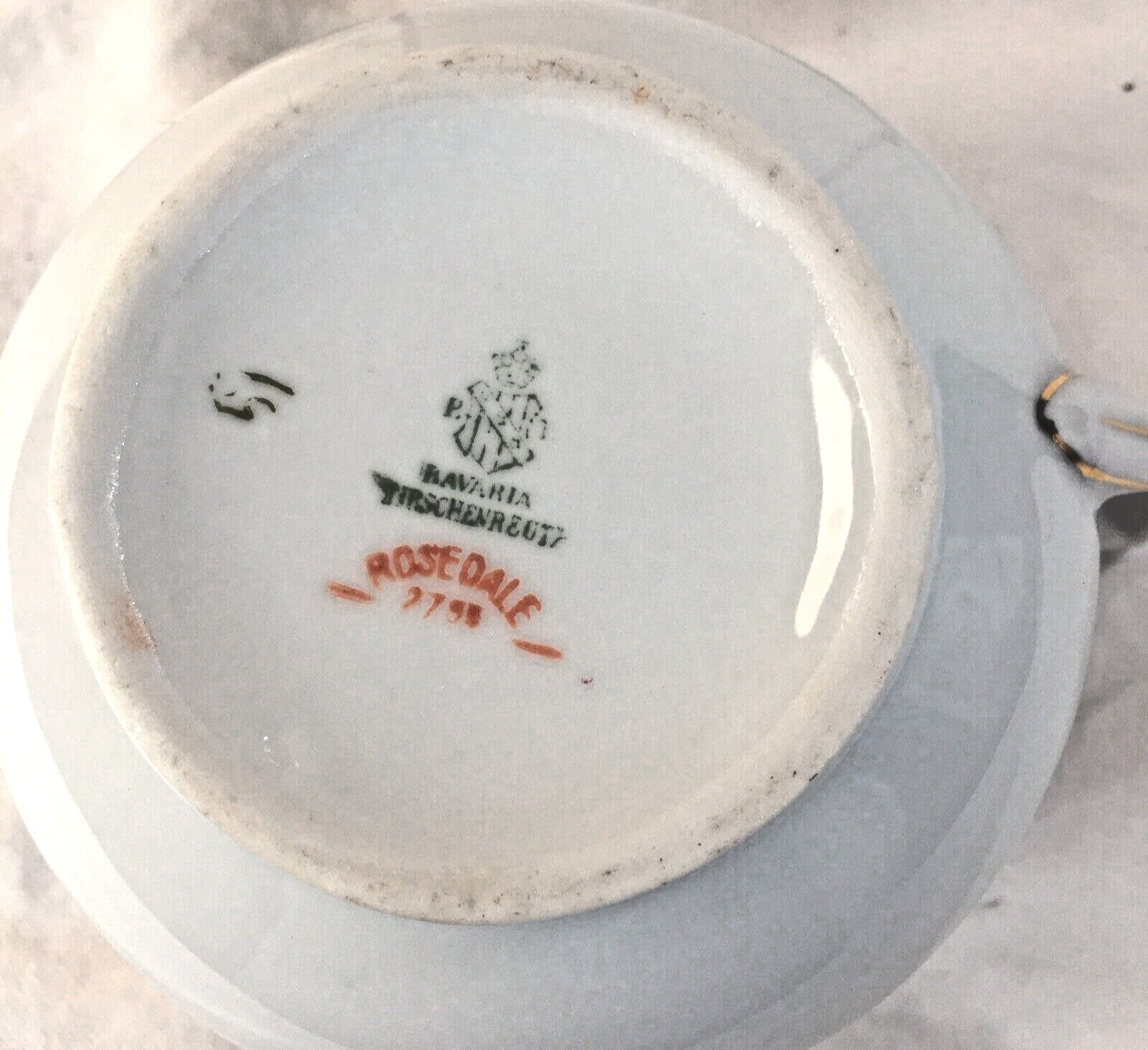 Bavaria Tirschenreuth Creamer Rosedale Pattern