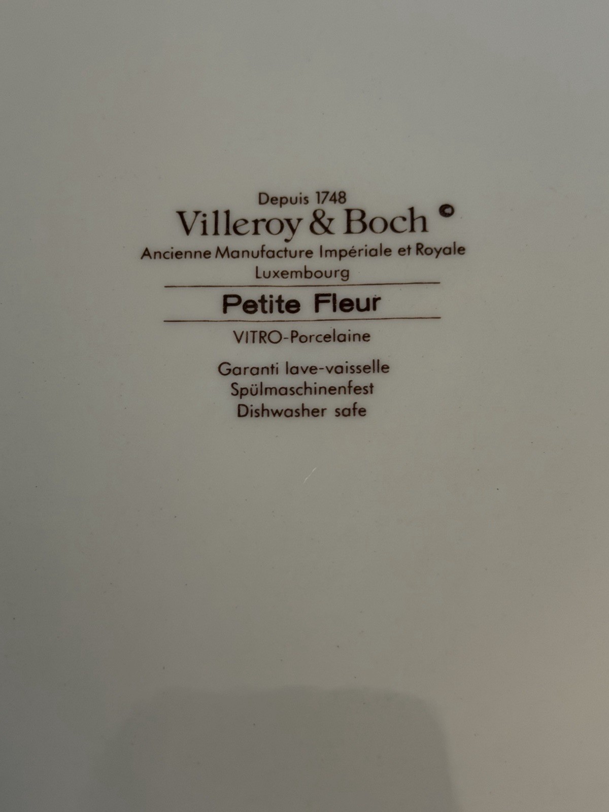Villeroy & Boch Petite Fleur Chop Plate Large Round Serving Platter 12.5″