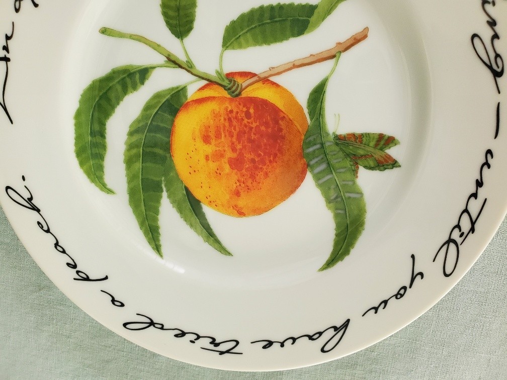 Williams-Sonoma Orchard Suite PEACH Japan 7 7/8″ Accent Salad Plate