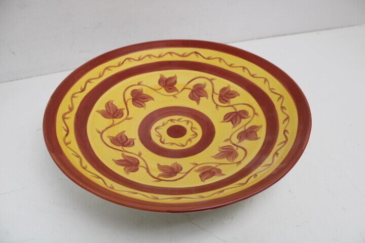 Pastis & Co France Hand Painted French Large Round Platter 15 inch