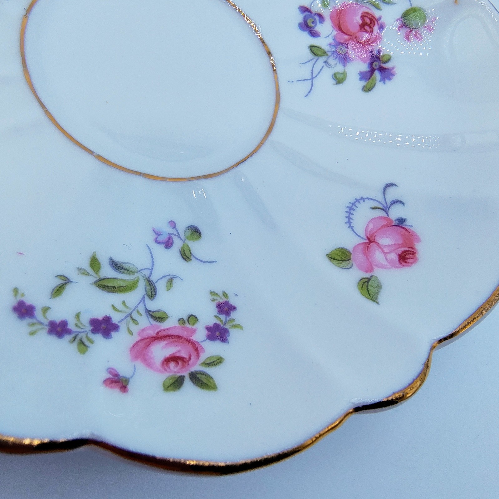 Vintage 1950s Victoria C & E Teacup & Saucer Pink English Rose 1164 Bone China