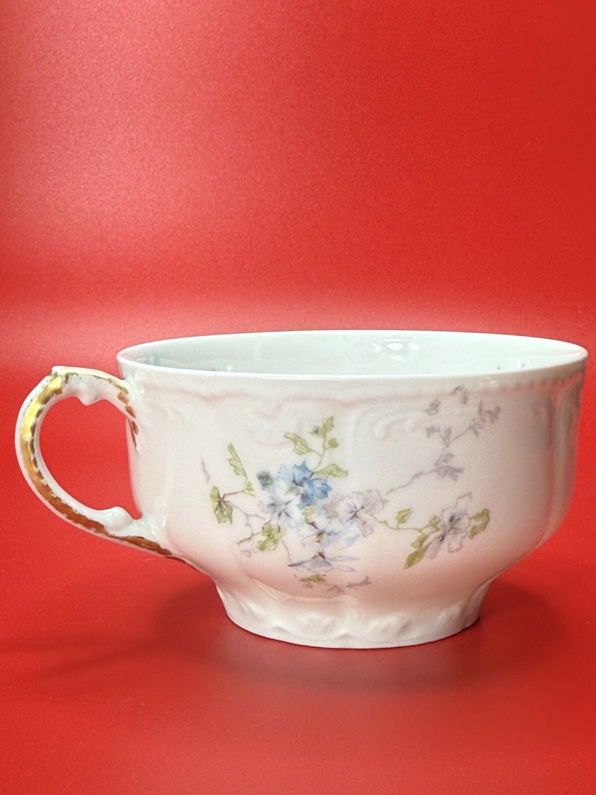 Antique Limoges Haviland France Hand-Painted Cup and Saucer Set, A.F. Wylie Mark