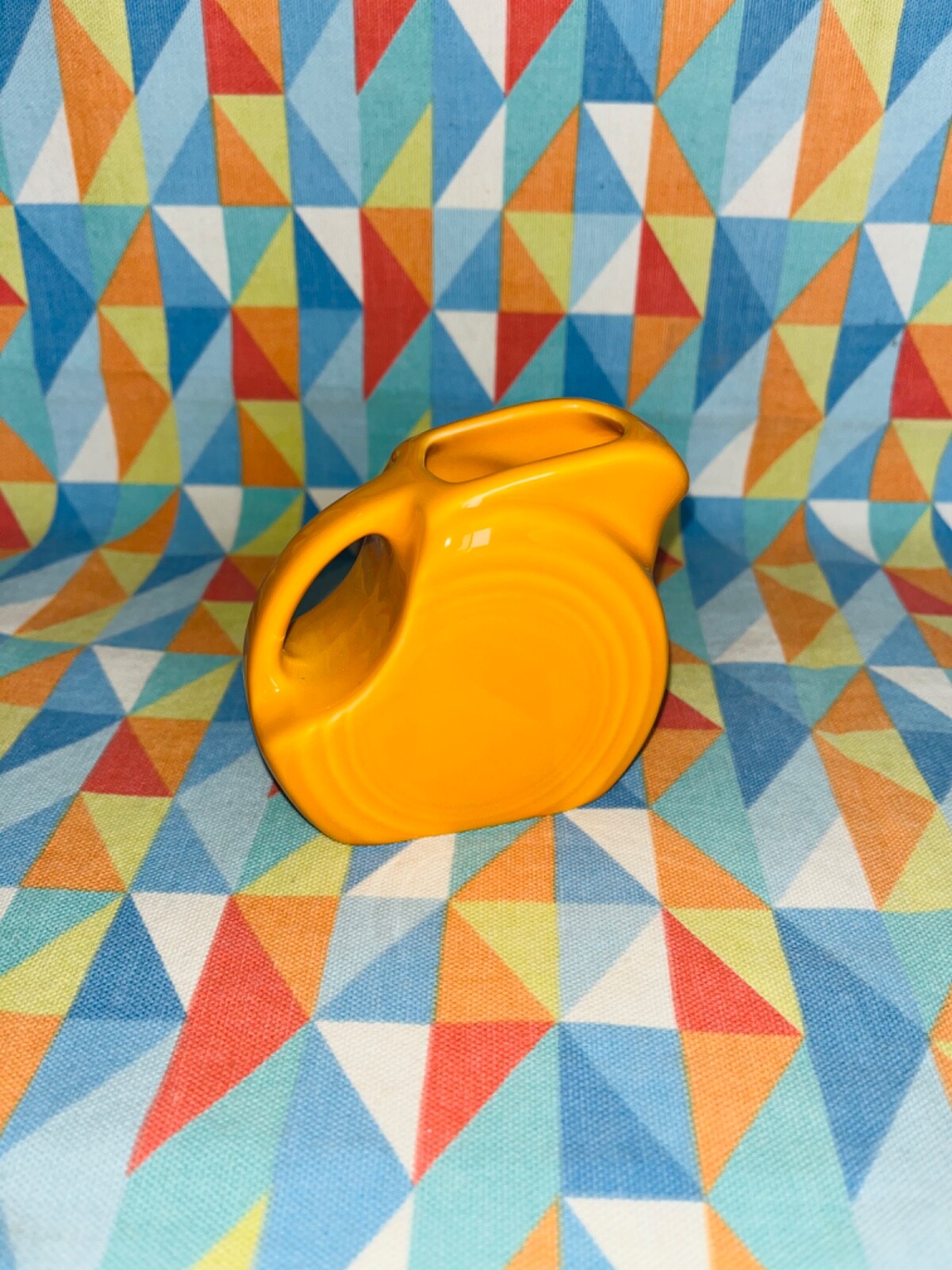 FIESTAWARE MINI DISK PITCHER creamer BUTTERSCOTCH orange NEW FIESTA 5 OZ. disc
