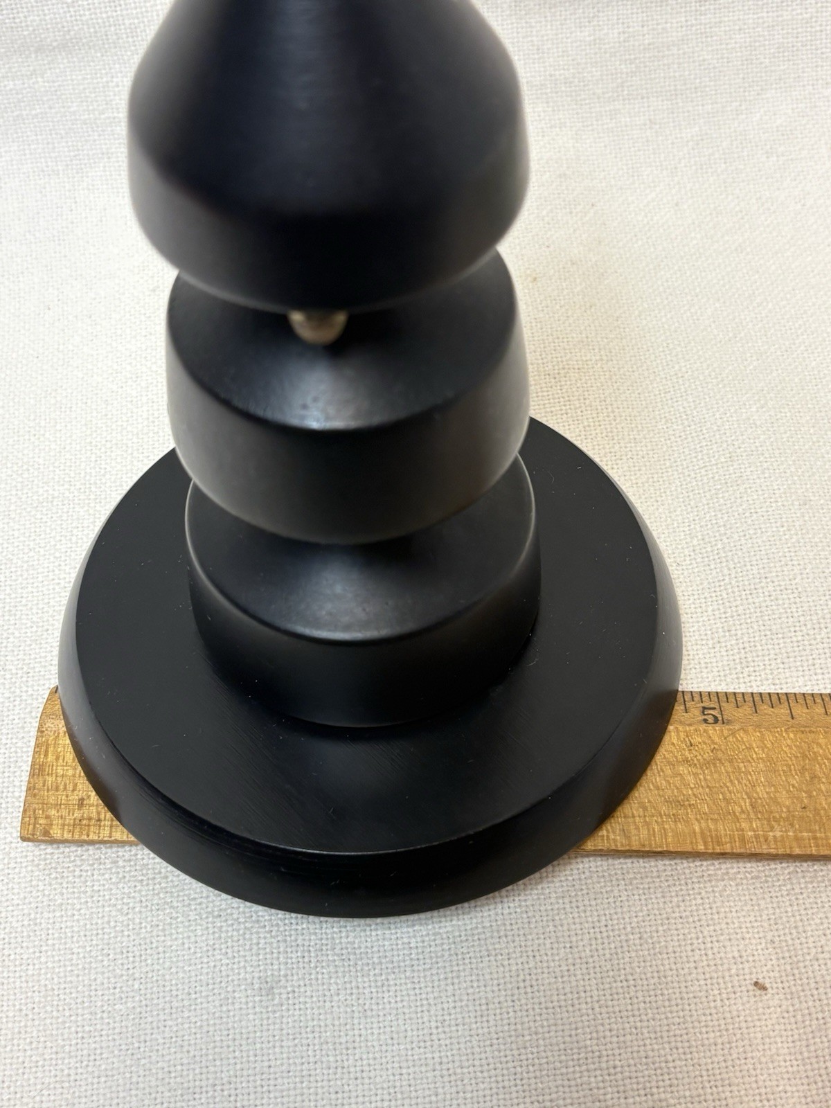 Mid Century Wood Glass Towered Susan Server Candy Nut Dish Wm Warren Pat 178029