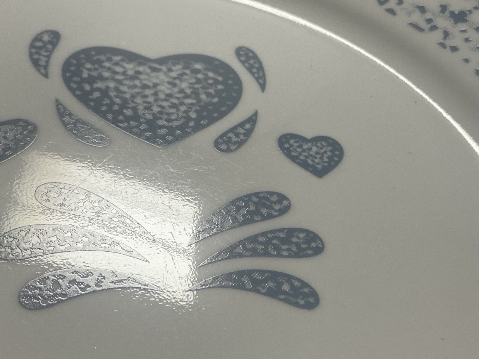16 pc set of Vintage Corelle BLUE HEARTS Dinnerware Set