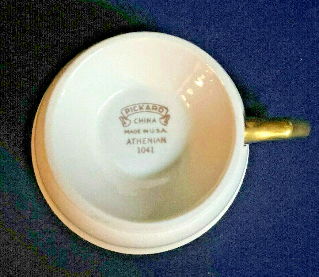 Pickard “Athenian” Footed Cup & Saucer Set