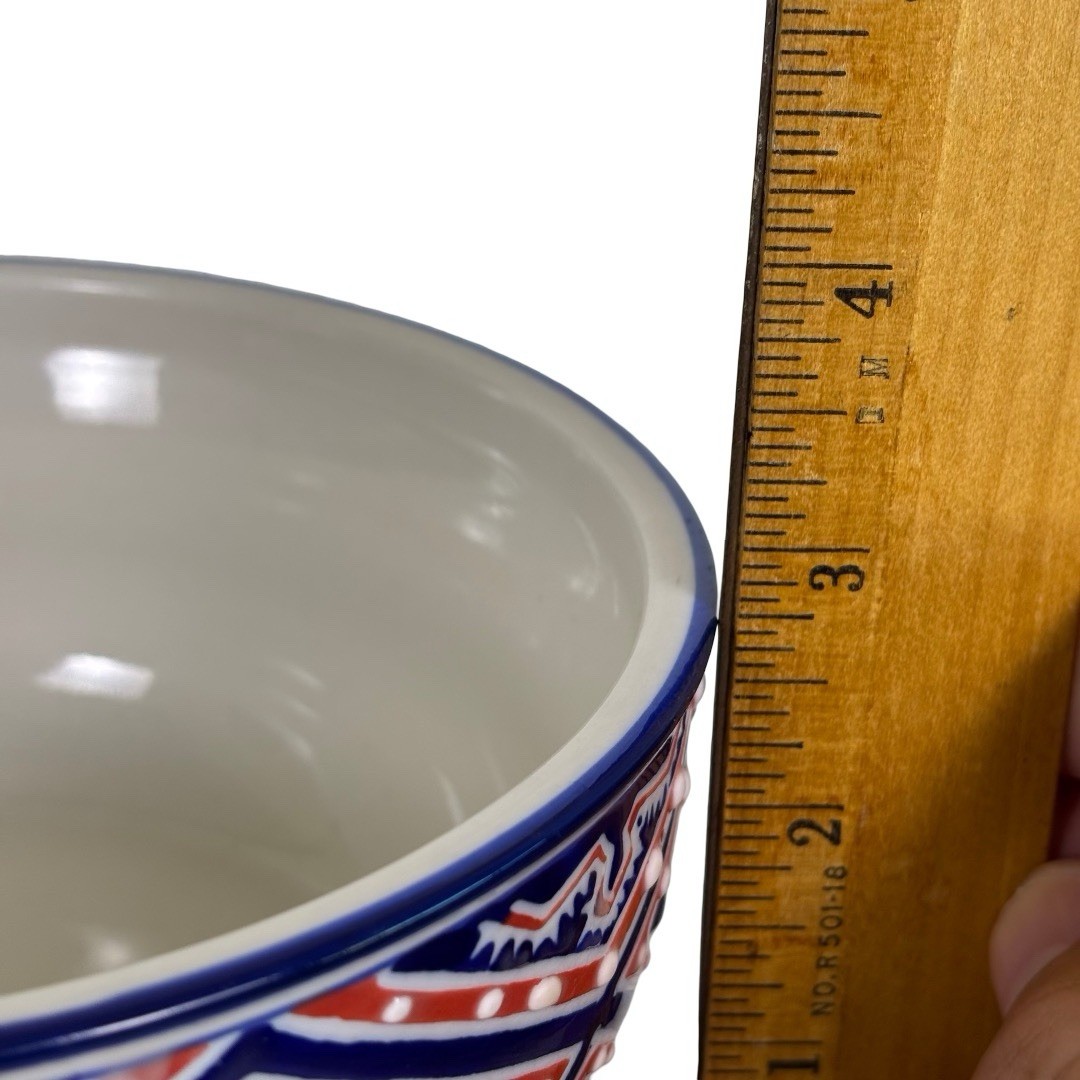 Yokohama Studio Hand Painted Ceramic 6” Rice Cereal Soup Japanese Ramen Bowl
