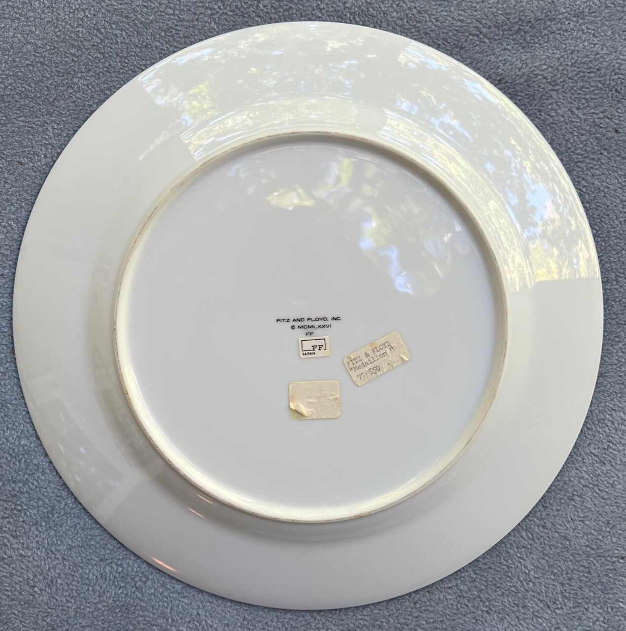Fitz & Floyd Medallion d’Or Terra Cotta Large Round Platter Chop Plate