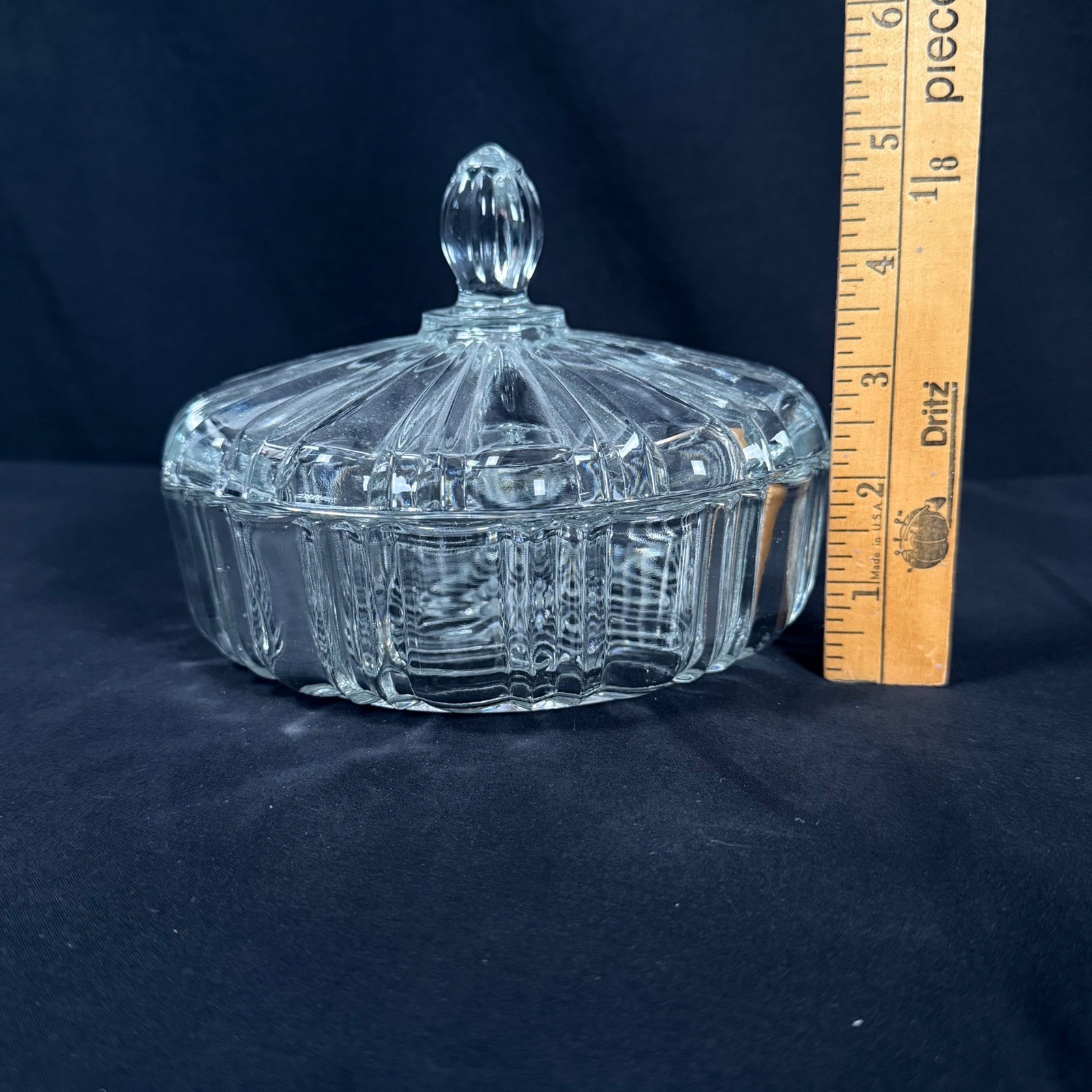 Anchor Hocking Old Cafe Royal Ruby Red Glass 8pc Lazy Susan Relish Tray VTG 30s