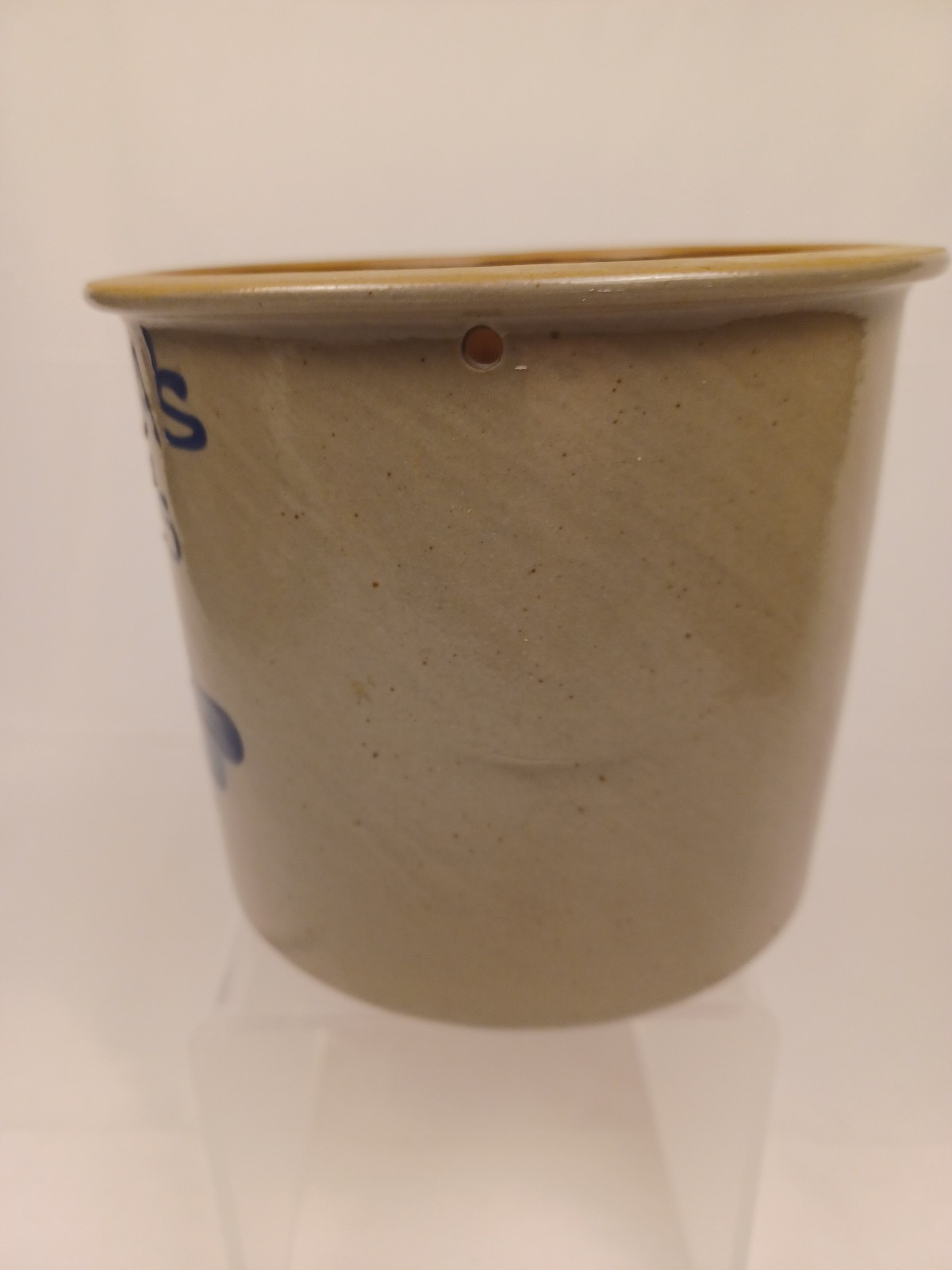 Vintage Beaumont Brothers Pottery Salt Glazed Stoneware Crock Grandma’s Treats