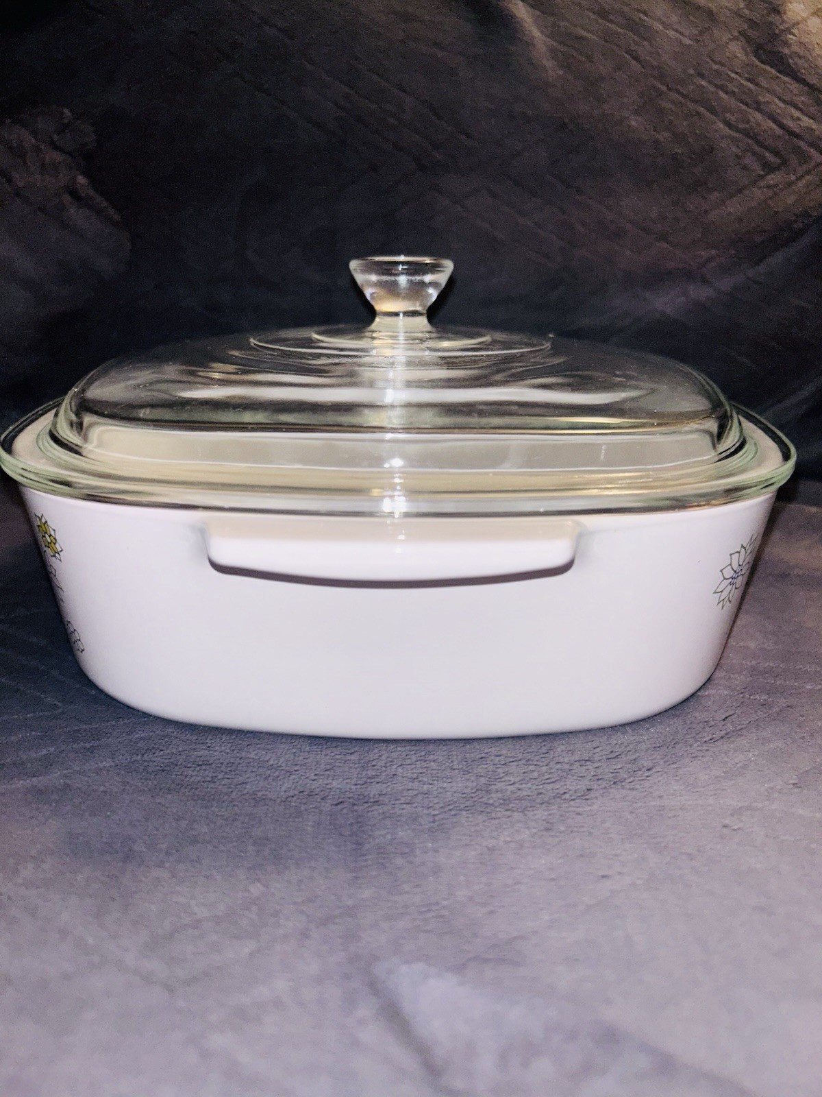 Vintage Corning Ware Floral Bouquet 2 Quart Casserole Dish A-2-B with Lid A-9-C