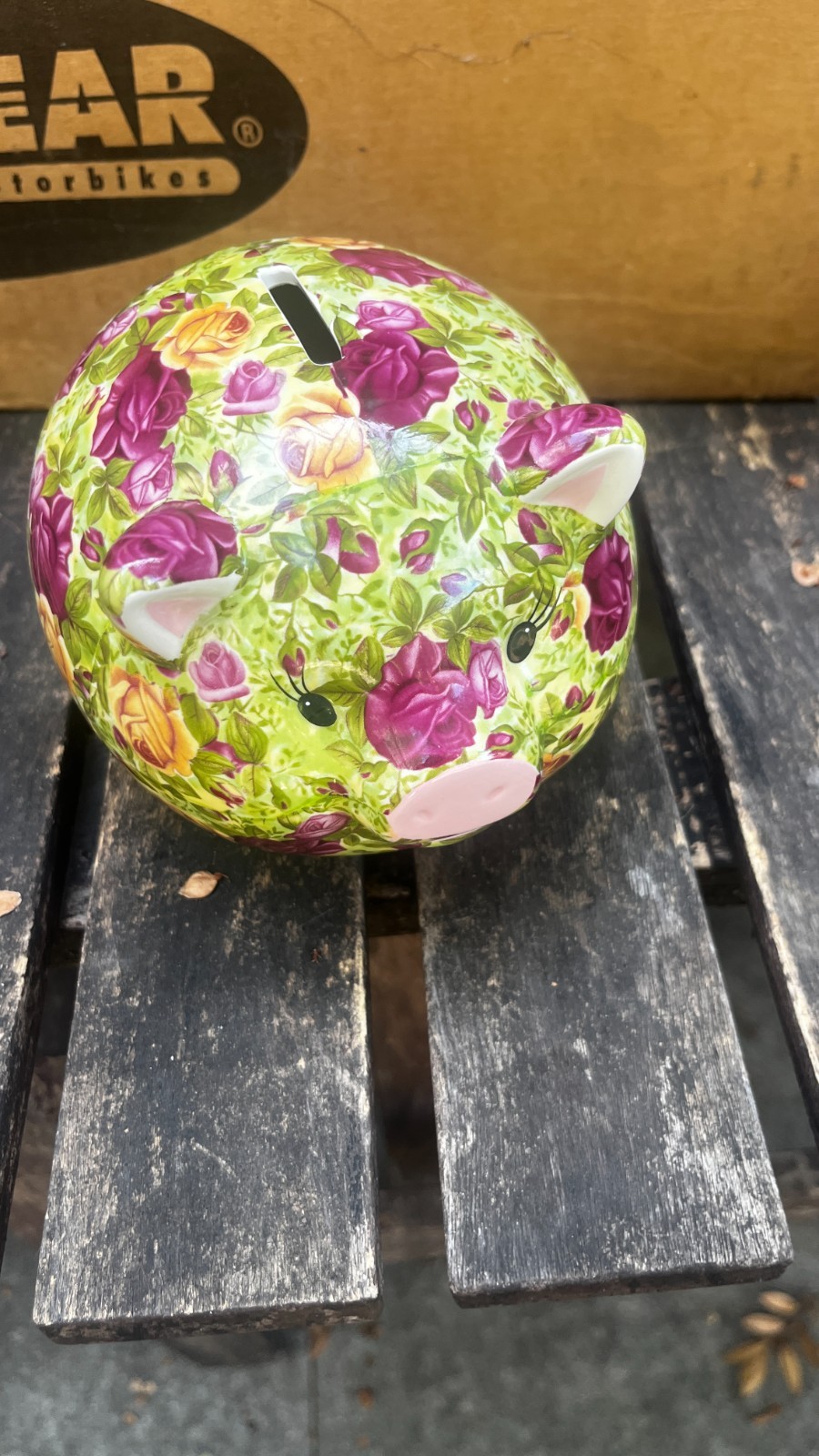 Royal Albert Old Country Roses Chintz Piggy Bank