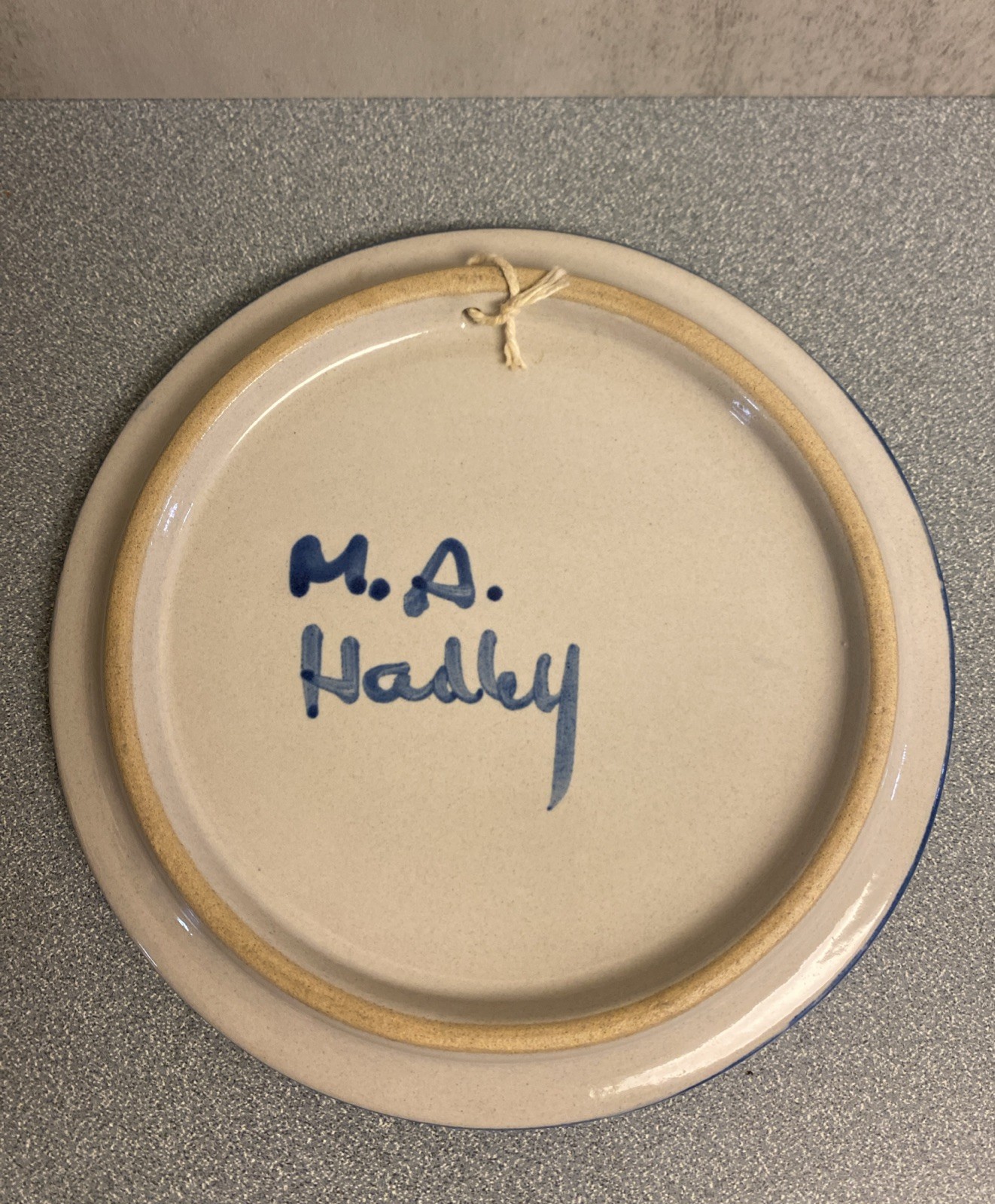 M.A. HADLEY ART POTTERY DUCK TRIVET -6.25″ DECORE WALL HANGER- HANDMADE!