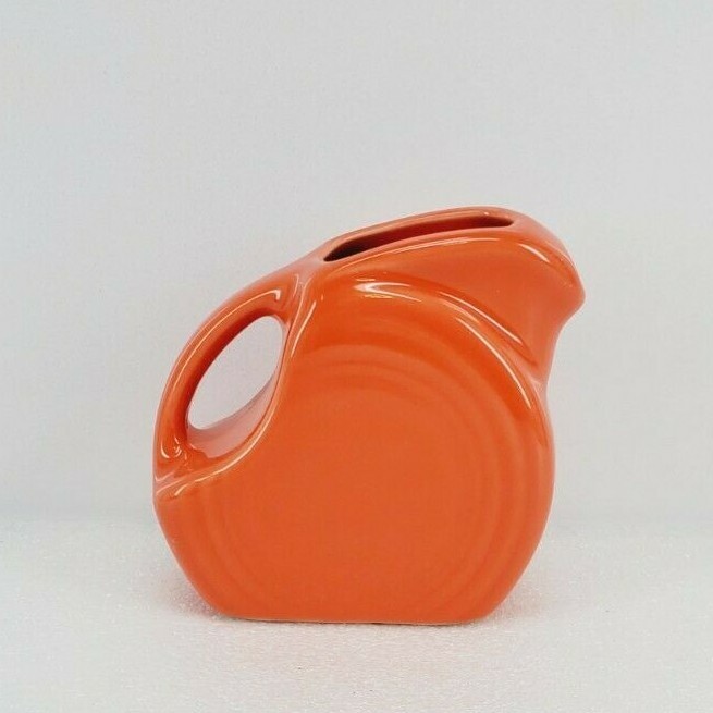 MINI DISK PITCHER creamer Poppy orange NEW FIESTA 5 OZ.