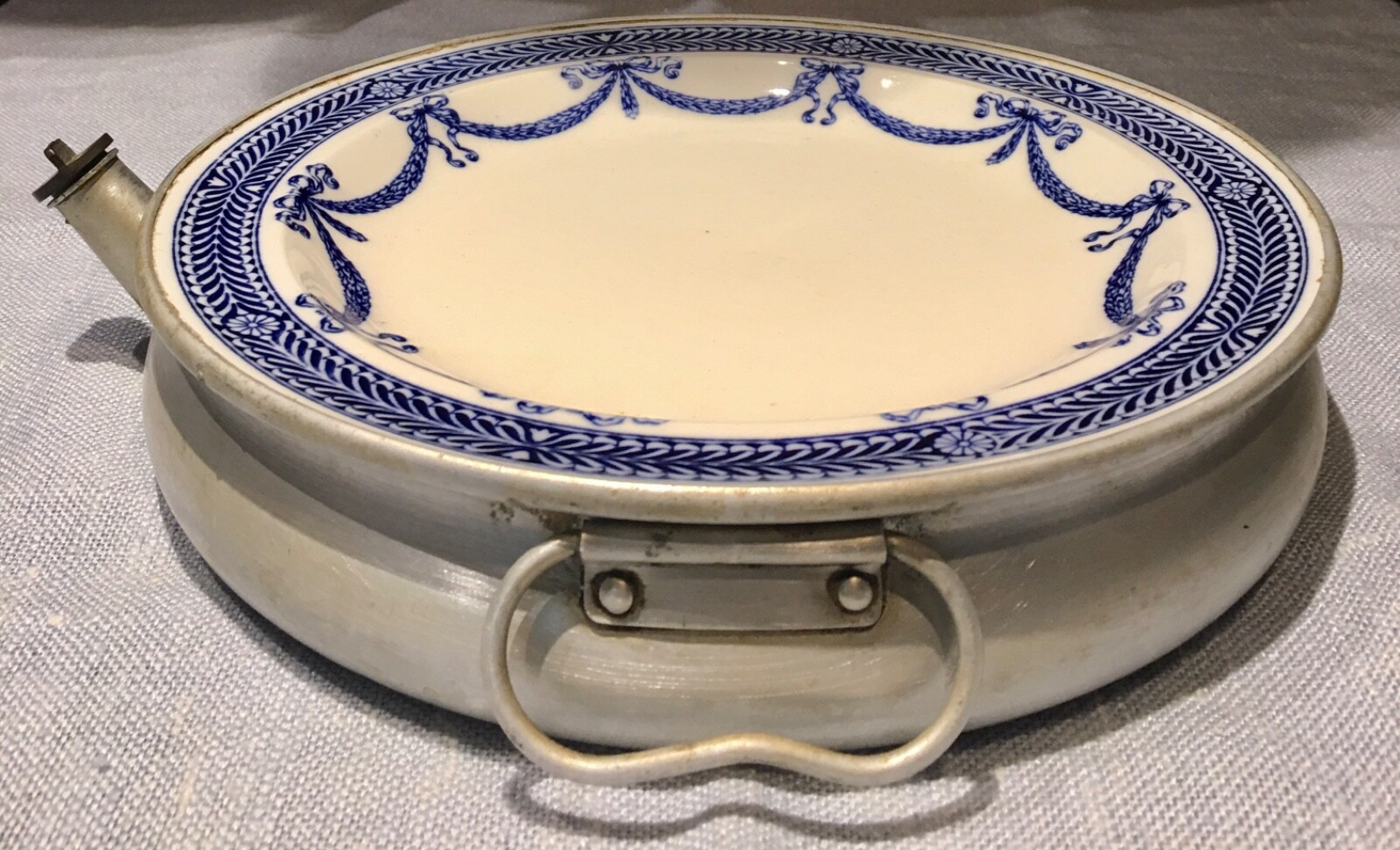 Antique Warming Plate Garrison England Wedgwood Porcelain