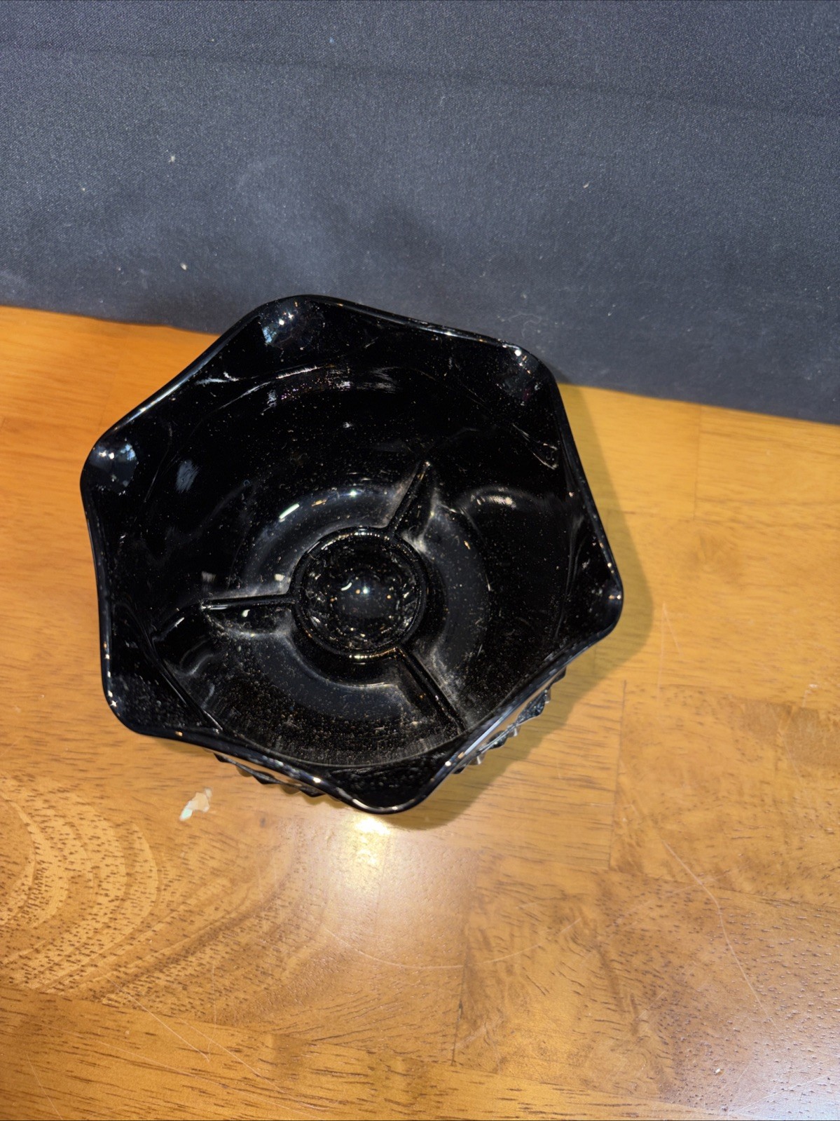 Indiana Glass Black Candle Holders Vintage Set Home Decor