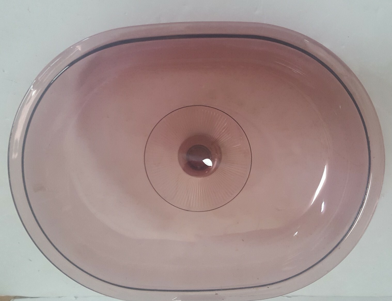 Corning Ware Vision V-34-C CRANBERRY 4 Qt Roaster Casserole & Lid Cookware EUC