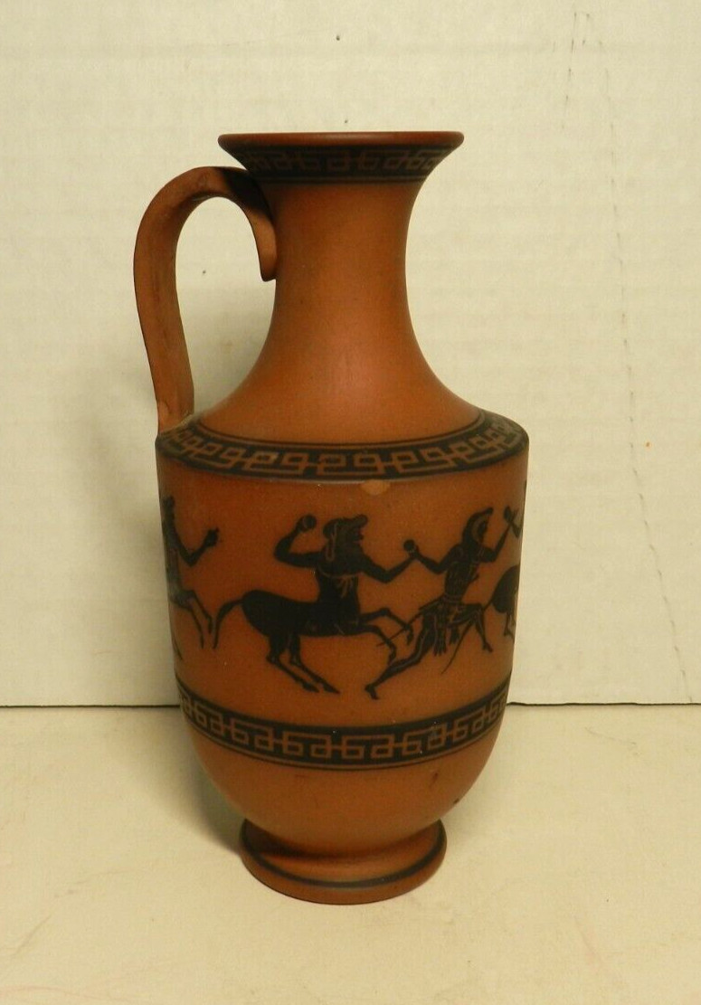 FBF20 – ROSSO ANTICO EWER NEOCLASSICAL RED BASALT 6.75″ 19thc centaurs black fig