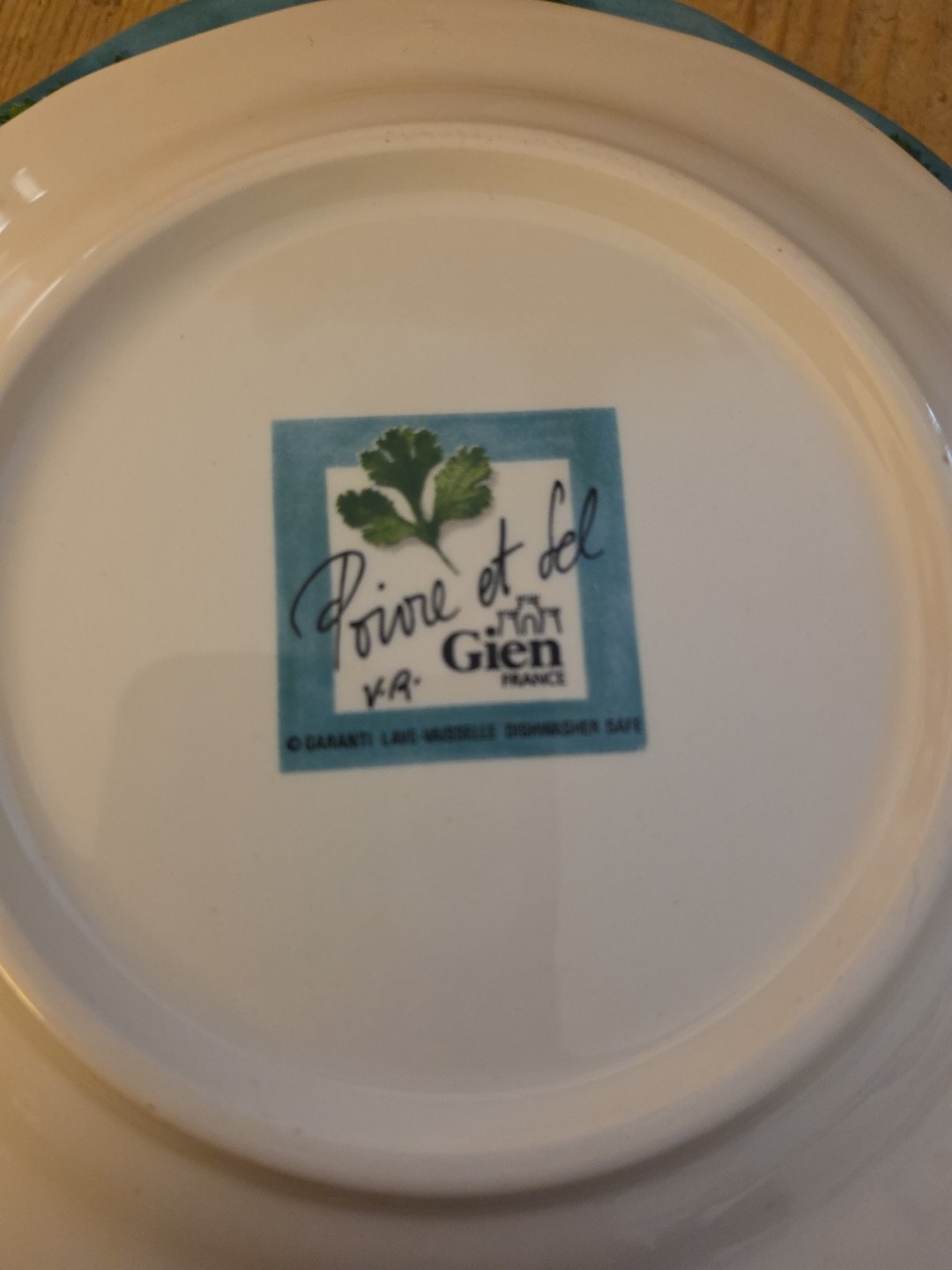 GIEN France Poivre Et Sel Salad Plates Set 3