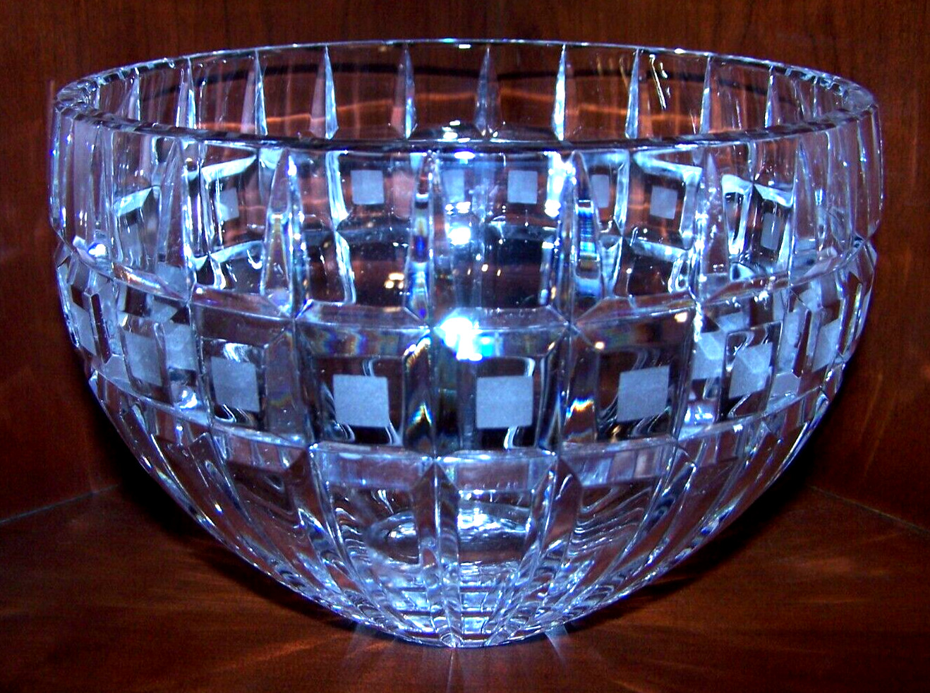 Gorgeous Marquis By Waterford Crystal Quadrata 7.75in By 5.75in Bowl Pristine!!!