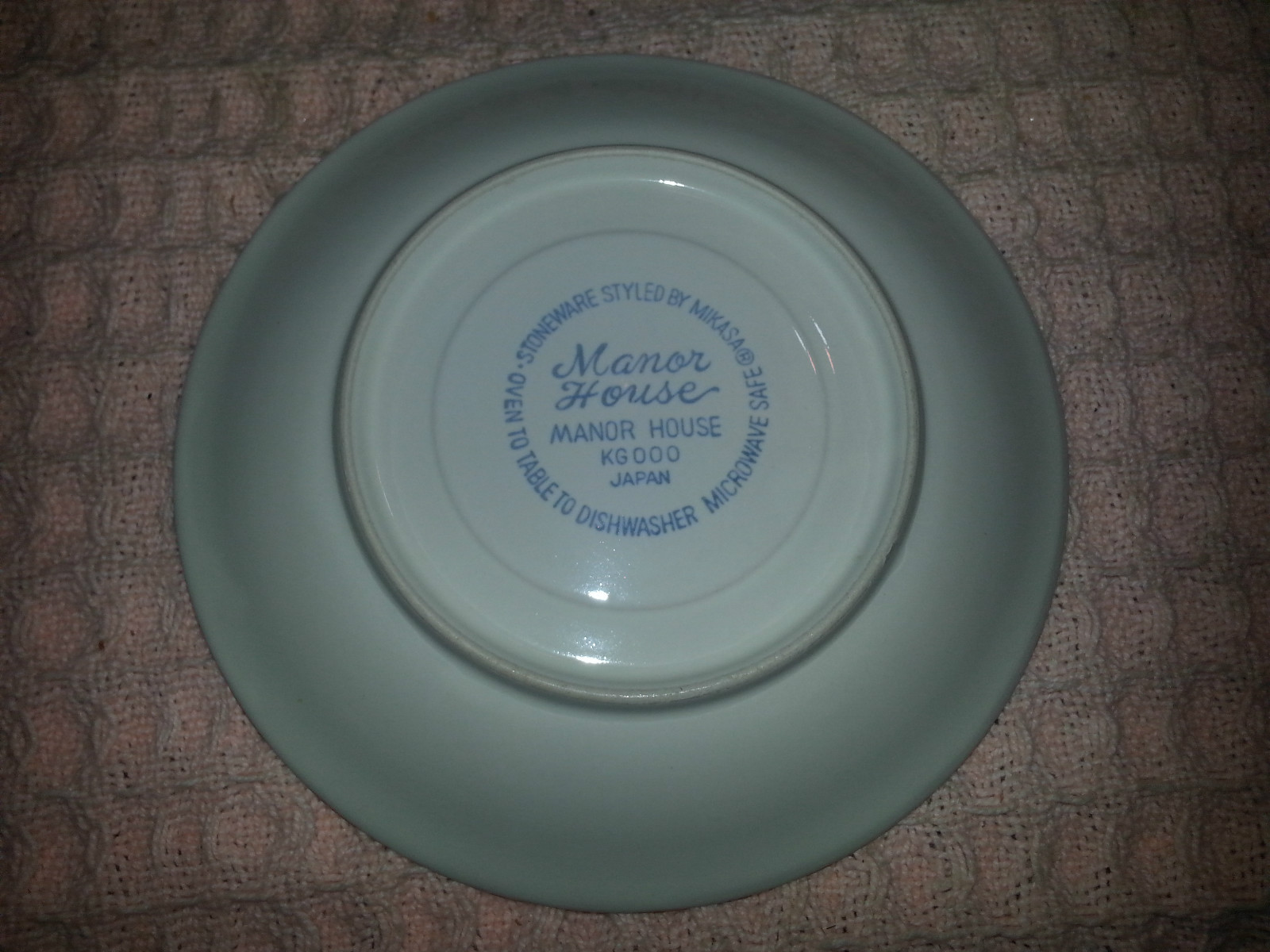 Vintage 12 Piece MANOR HOUSE KG000 Japan Porcelain Teacup and Saucer Set
