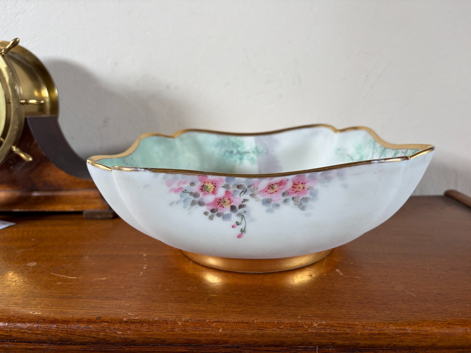 Pickard Vellum “Wildwood” Large Square Bowl Florence James