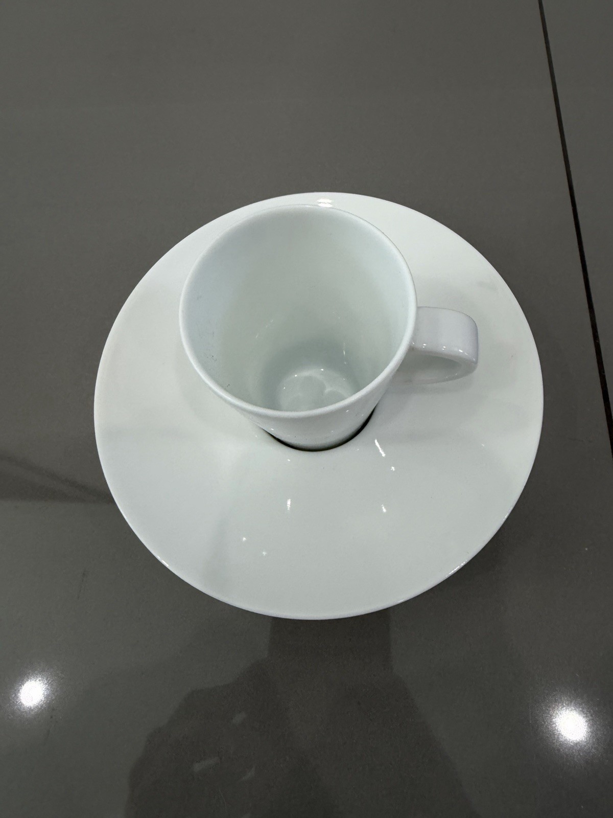 Raynaud Point Collection Double Espresso Cup + saucer Limoges France