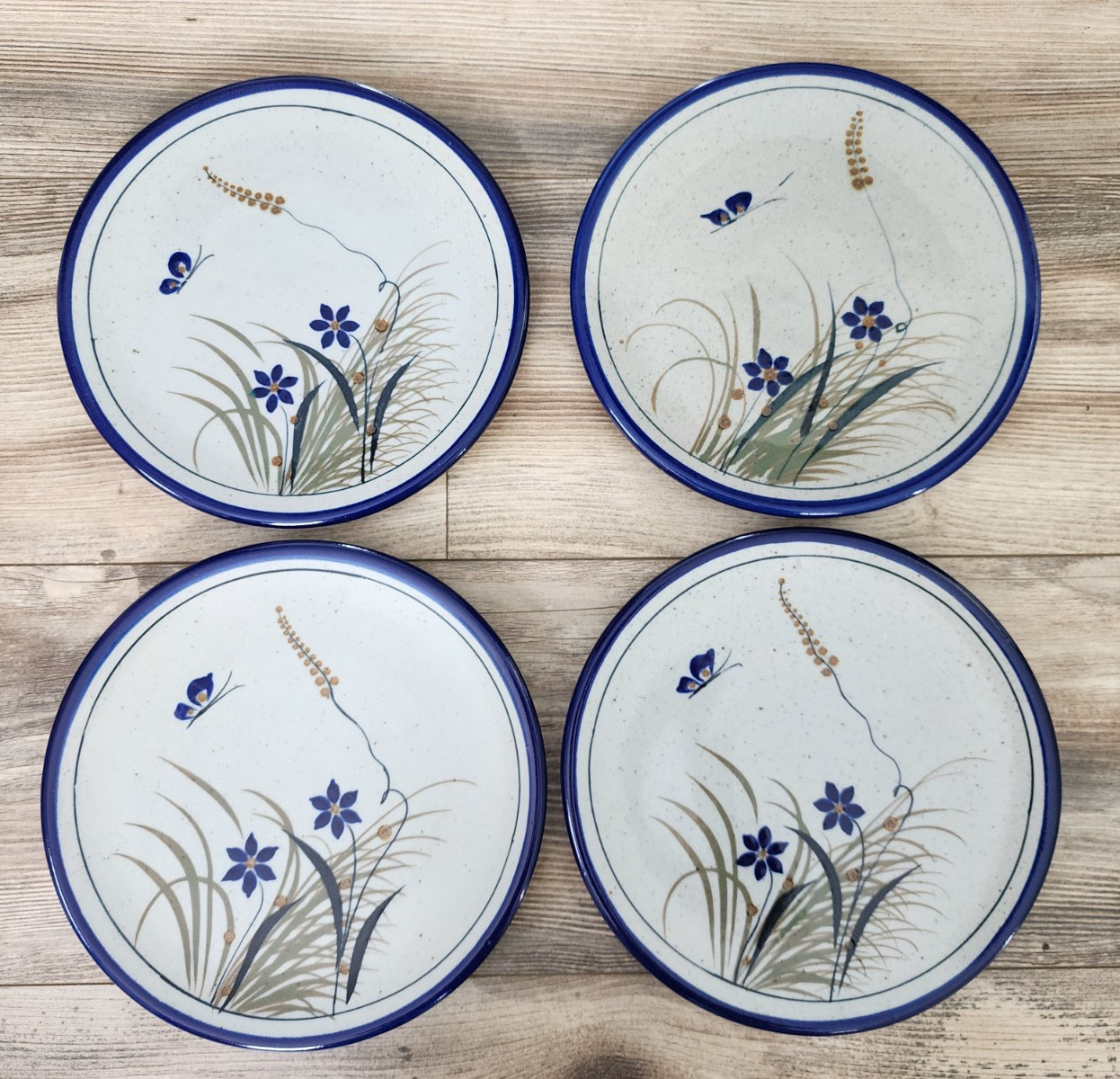 Teresa Duran Xochiquetzal Tonala Butterfly Salad Plates | Set of 4 | 8.75″