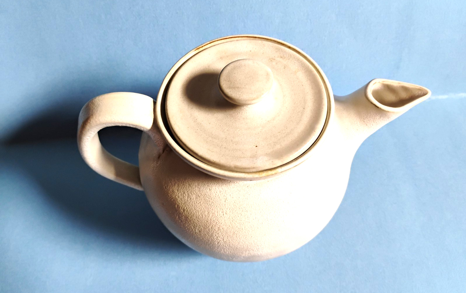 Vintage Collectible North Carolina – J.B. / A.R. Cole Pottery White Glaze Teapot
