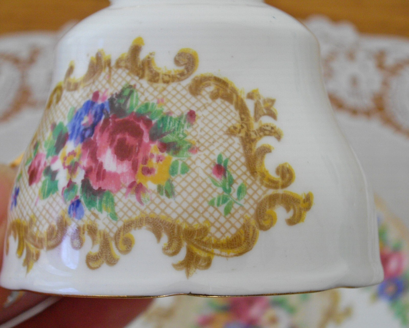 Vintage Paragon TAPESTRY Demitasse Cup + Saucer England ~