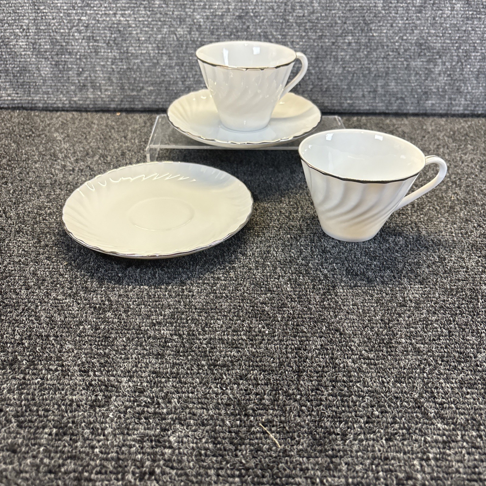 Vtg~Puritan China~Estate~Set of 2 Coffee/Tea Cups and Saucers
