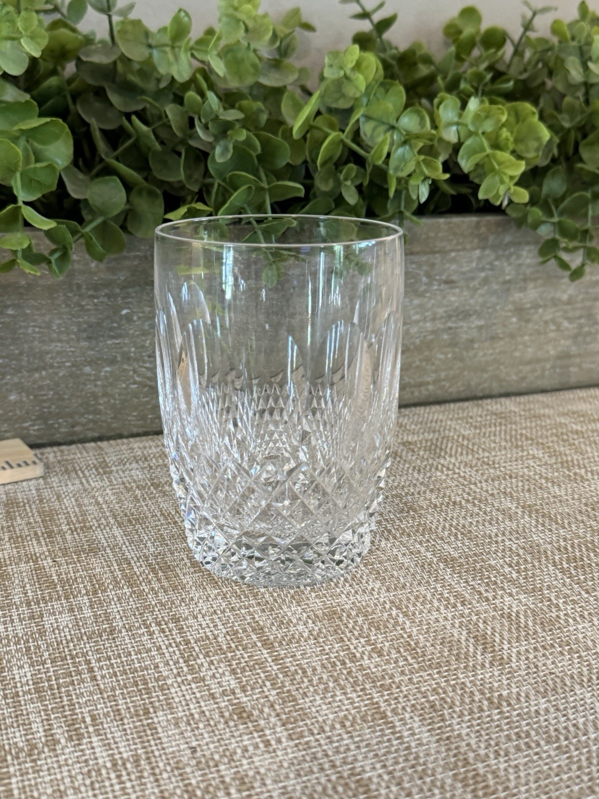 Waterford Glass Crystal Colleen Double Old Fashioned 4 1/4” H Tumbler