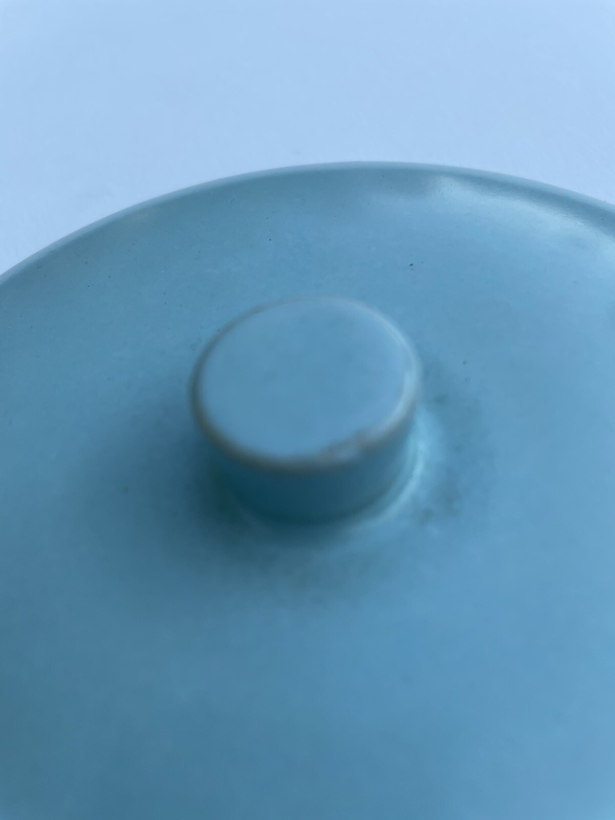 1 La Solana Pottery Aqua Blue w Handle & Lid Dip Chili Soup Bowl Baking Dish