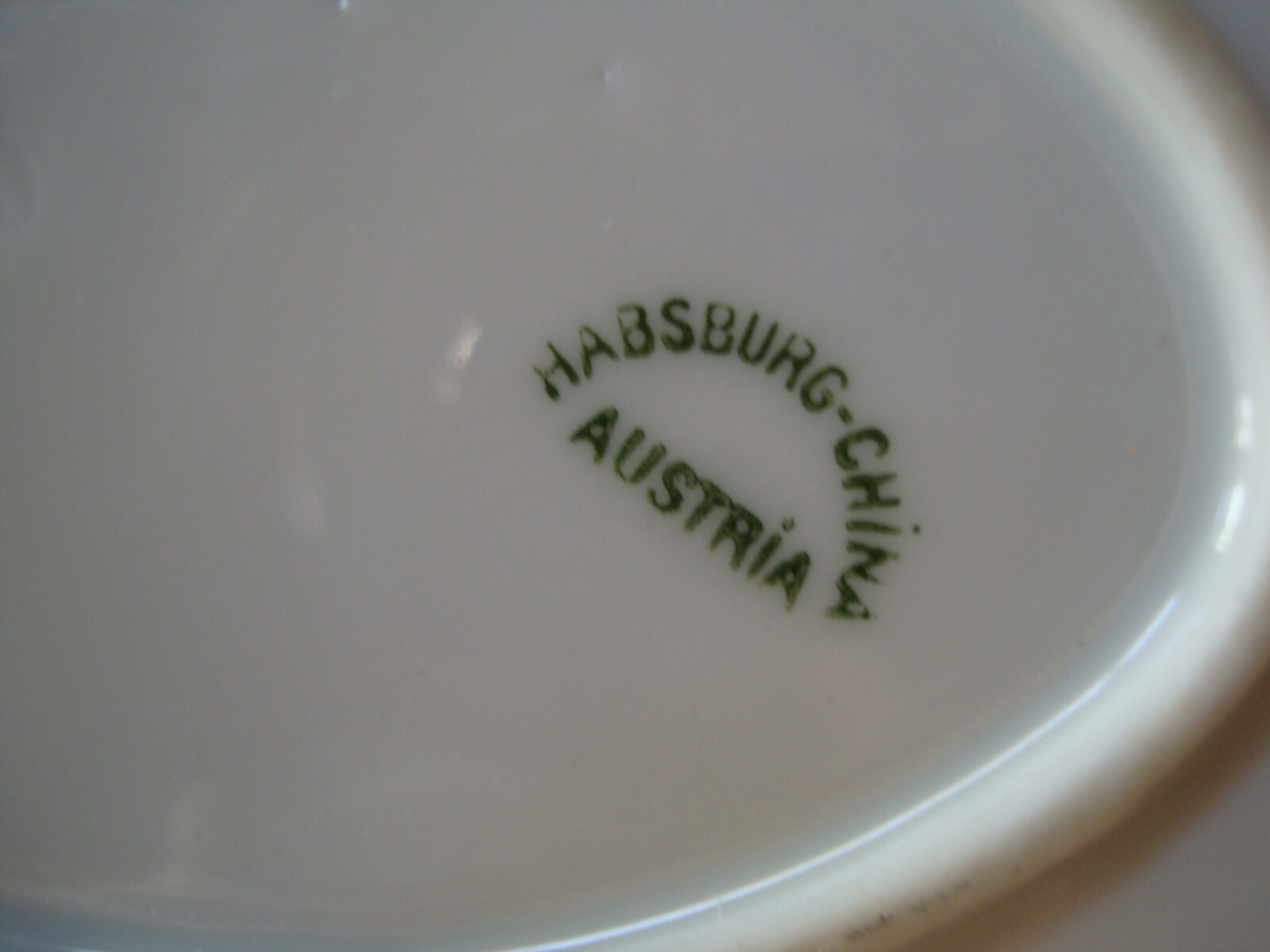 ANTIQUE AUSTRIA HAND PAINTED LARGE 15″ SERVING PLATE, PLATTER, POPPIES