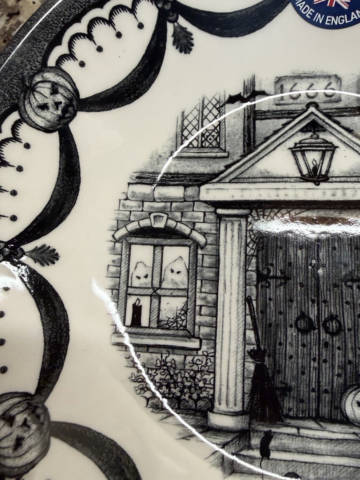 Royal Stafford Haunted House Dinner Plates Set of 2 Halloween 10 3-4”— New