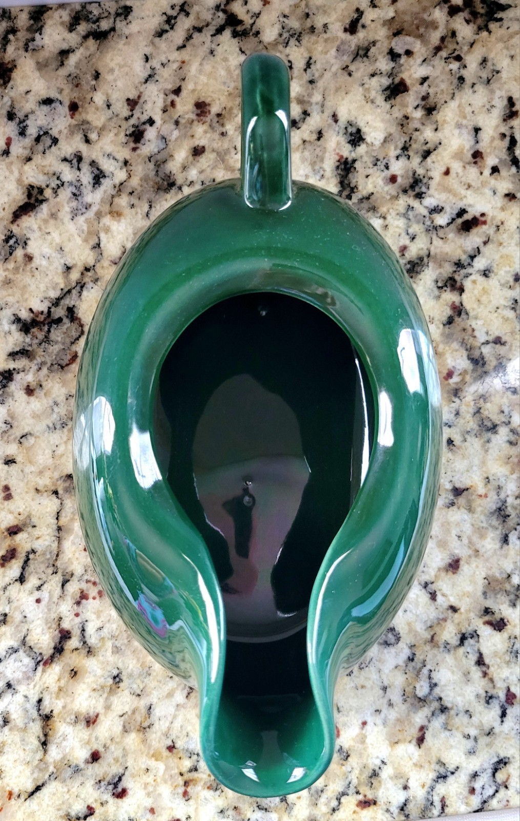 Hollydale Malibu Modern 16oz Gravy Boat Forest Green California 1940s-50s
