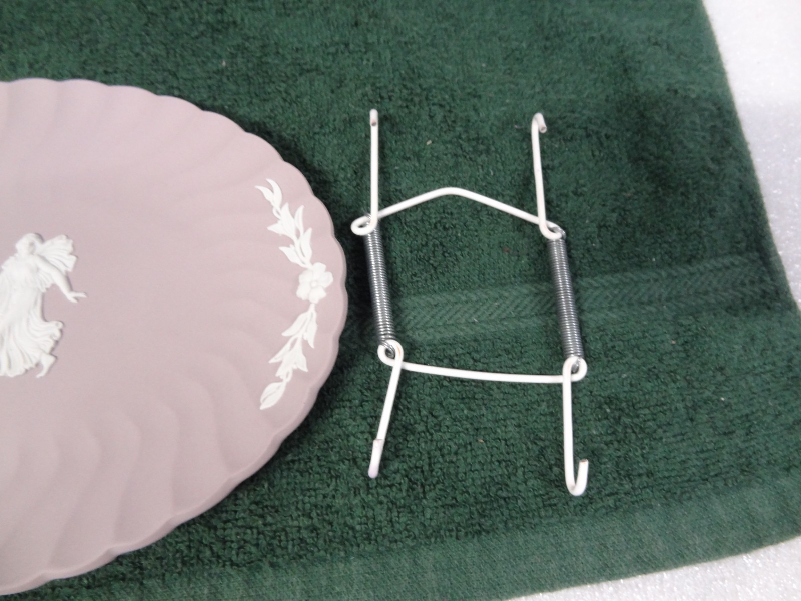 Vintage Wedgwood Lavender Lilac Jasperware Dancing Hours Oval Pin Tray Plaque 7″