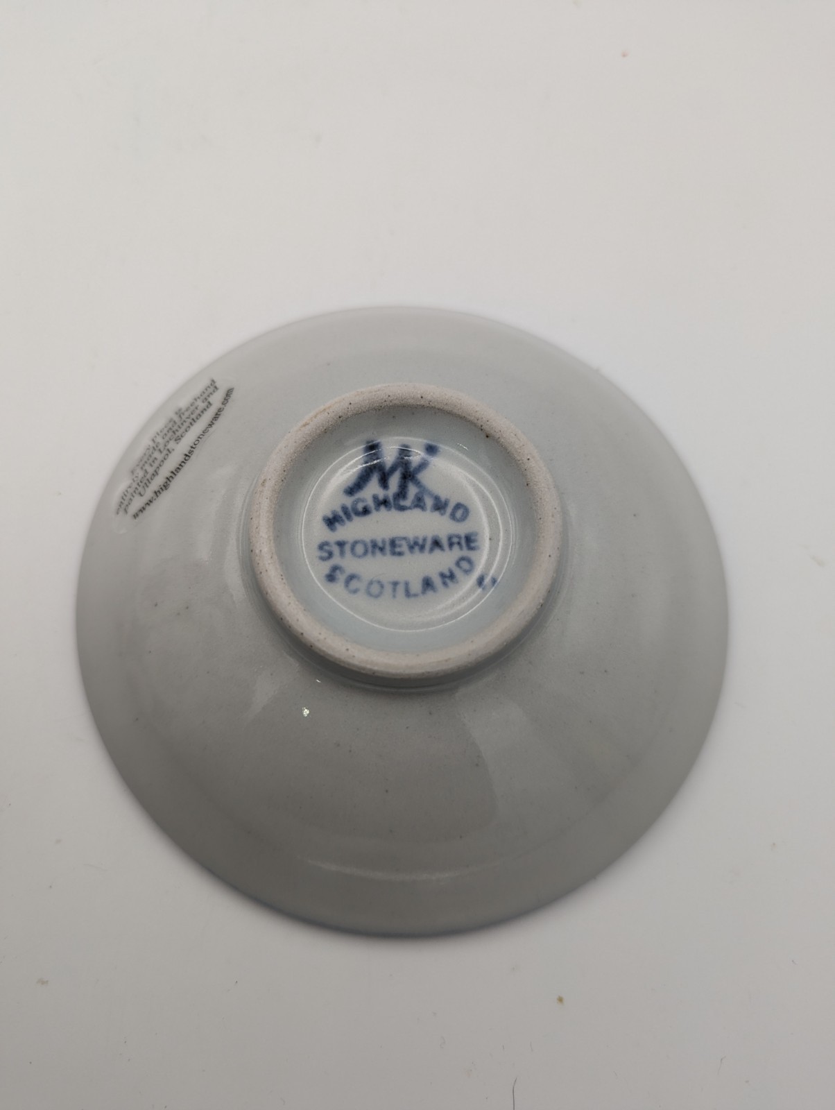 Highland Stoneware- Small Bowl Hand painted Bee and Thistle