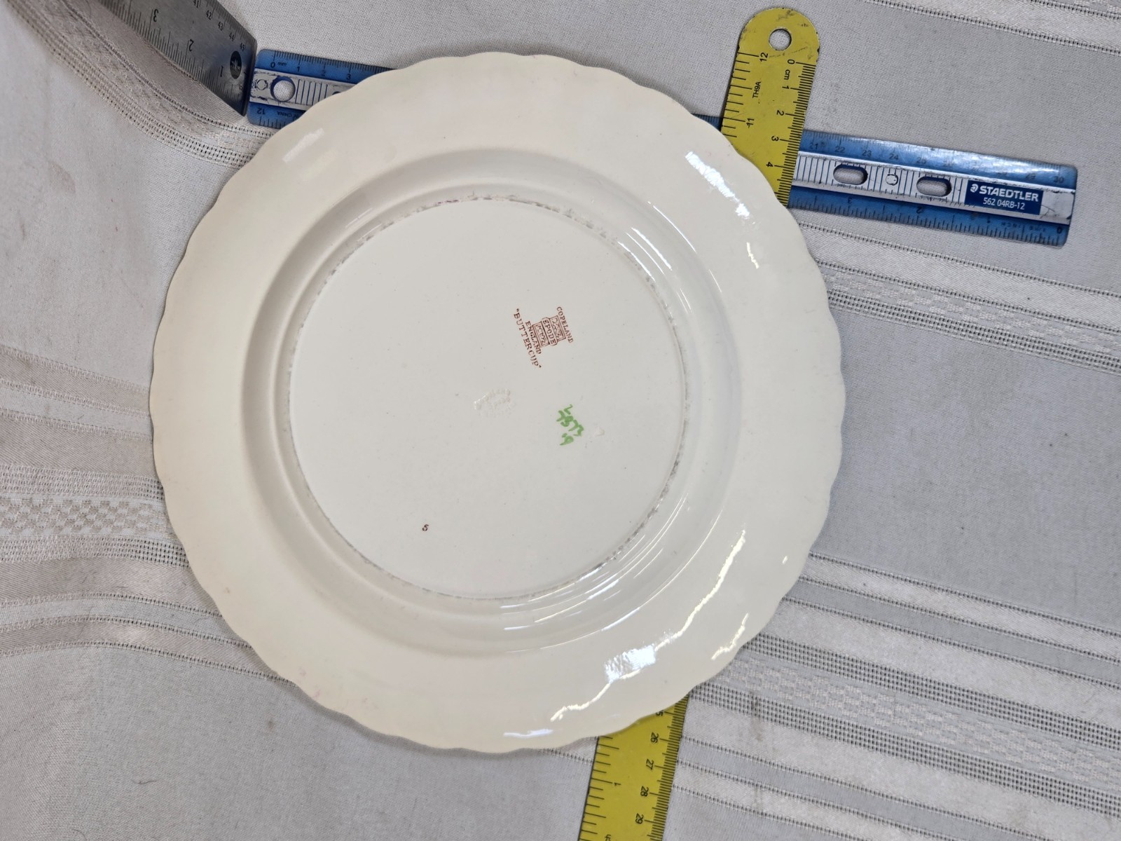 CRAZED Spode Buttercup Dinner Plate 10 3/8″