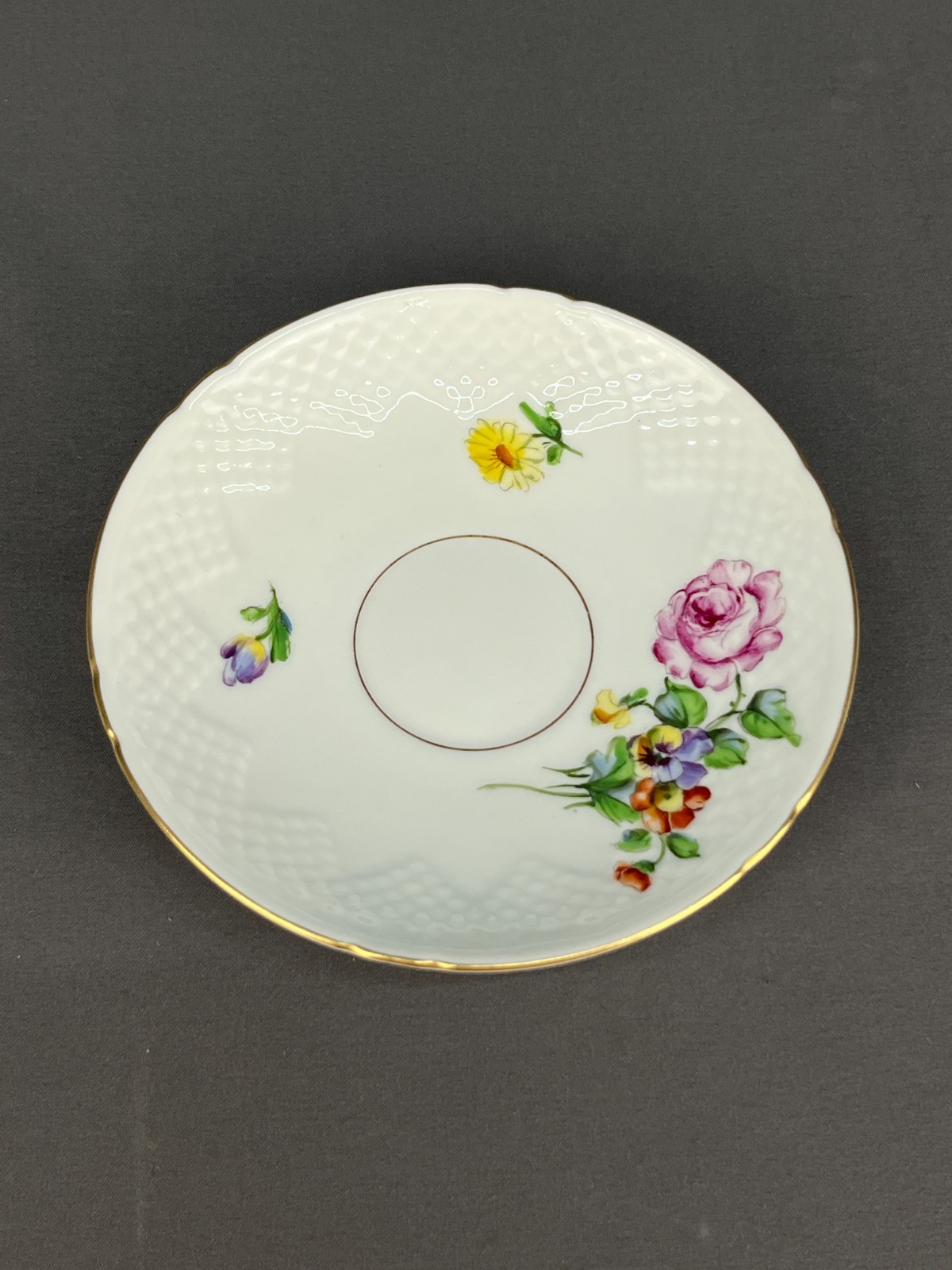 10 B&G Bing Grondahl SAXON FLOWER 2 1/2″ Flat Cup & Saucer Sets c. 1940’s : MINT