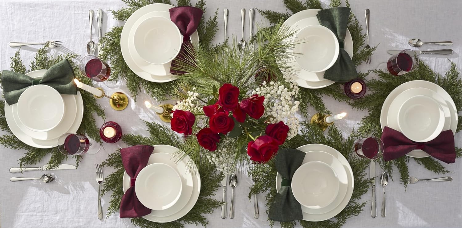 Lenox Studio 1414 Bone China 24 Pc White Service for 8