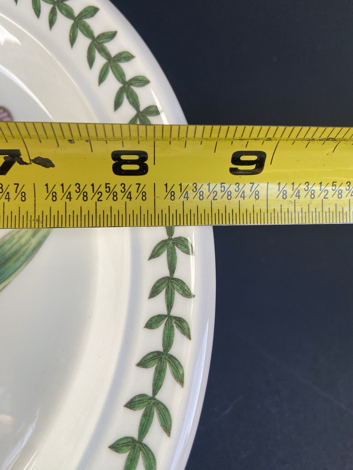 6 Portmeirion Botanic Garden Salad Plates Britain Roses Butterflies 8-1/2”