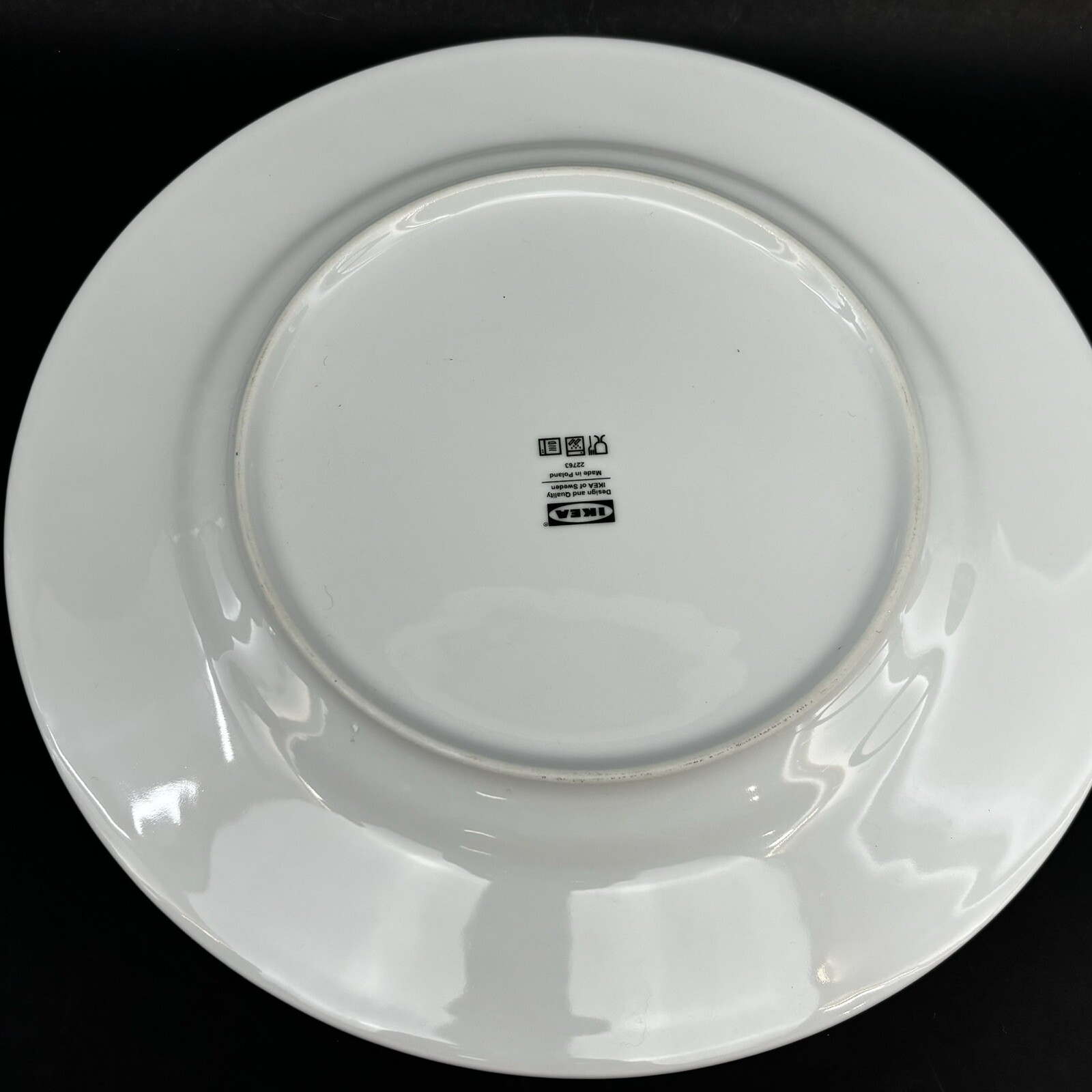 IKEA Blue Beta Fish 12.5” Porcelain Serving Platter Chop Plate Mint 22763