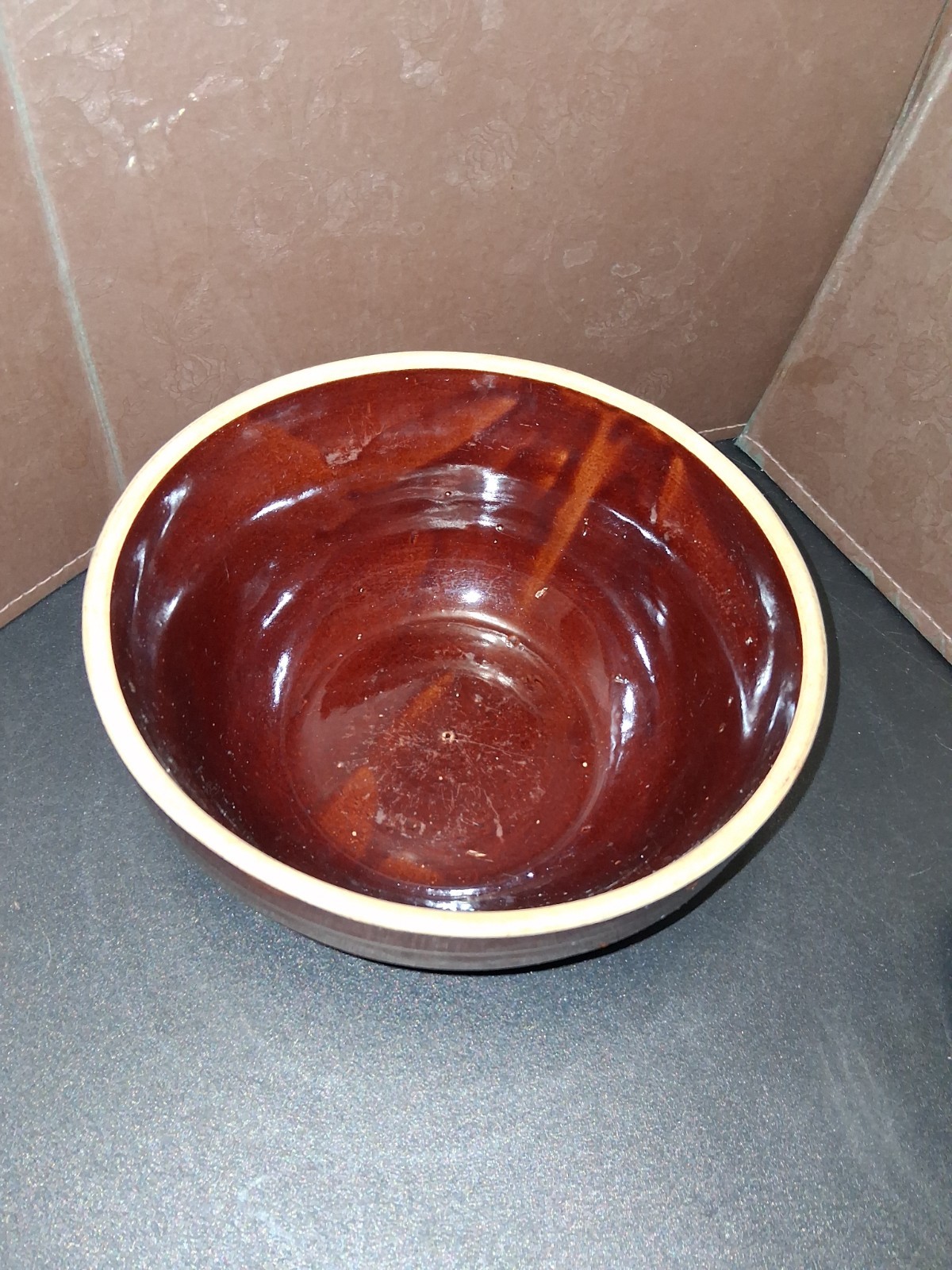 Vintage McCoy Brown Beehive Stoneware Mixing Bowls USA 5″, 8″, & 9″
