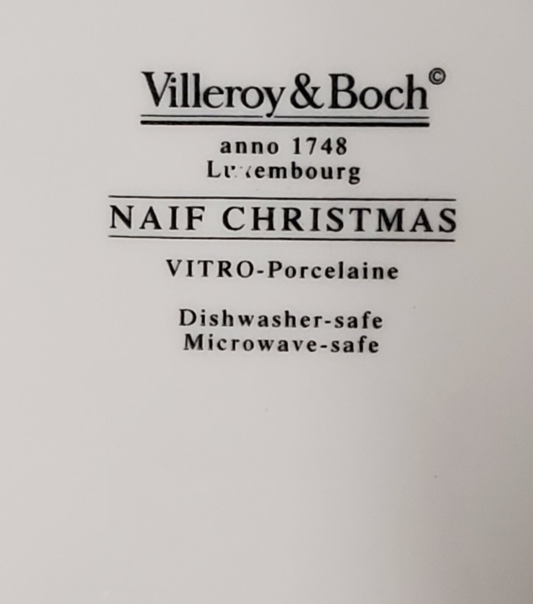 Villeroy Boch Naif Christmas 1748 Luxembourg Dessert Plates Set Of 2 8 Inches